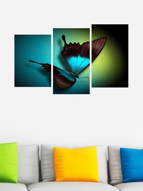 impression wall butterfly 3 pieces wall sticker - 13429974 - Very Small Image - 1
