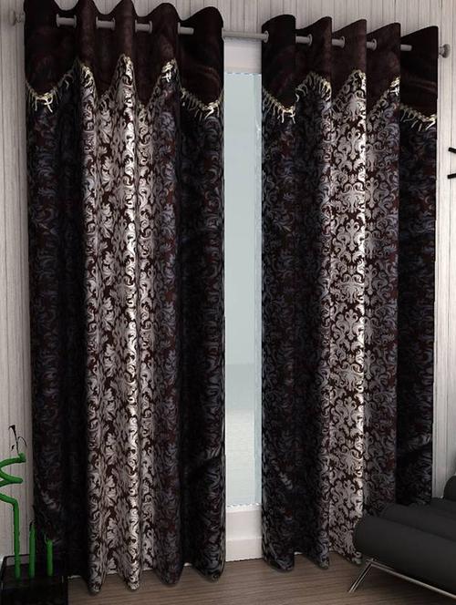 home fantasy set of 2 designer long door curtain - 13430471 - Very Small Image - 1