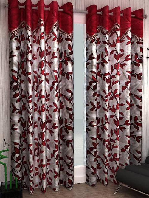 home fantasy set of 2 designer long door curtain - 13430477 - Very Small Image - 1