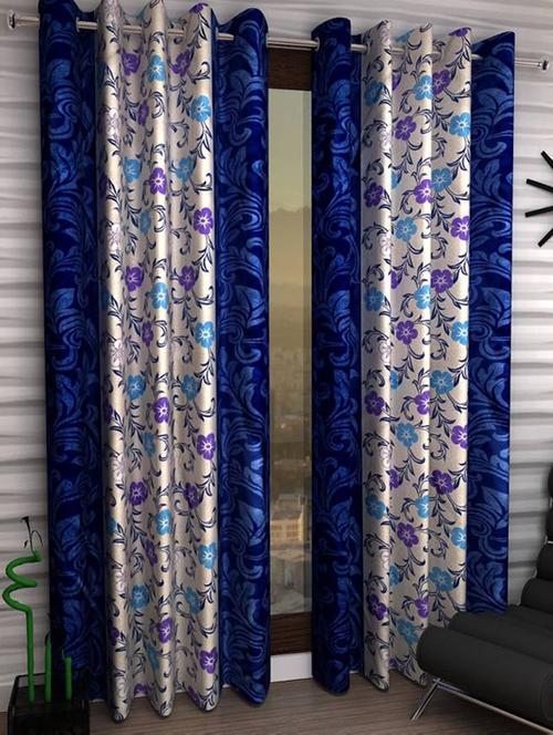 home fantasy set of 2 printed long door curtain - 13430600 - Very Small Image - 1