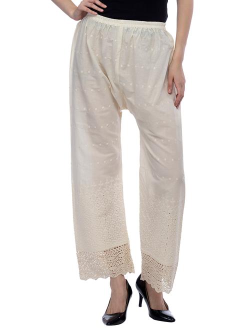 cream cotton palazzo - 13430912 - Very Small Image - 1