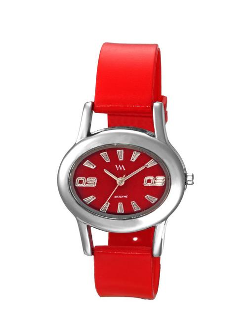 watch me stylish teenager girls silicon watch-red -224-rtwm - 13433299 - Very Small Image - 1