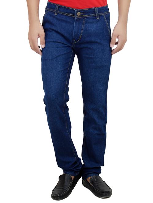 dark blue denim plain jeans - 13433986 - Very Small Image - 1