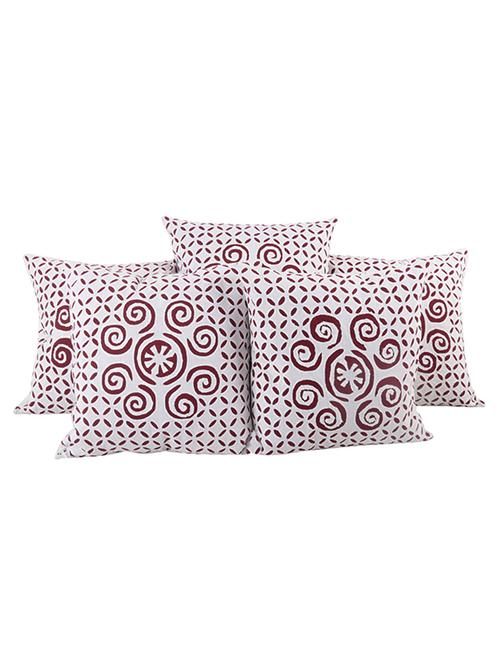 rajrang set of 5 cotton cushion cover - 13434044 - Very Small Image - 1