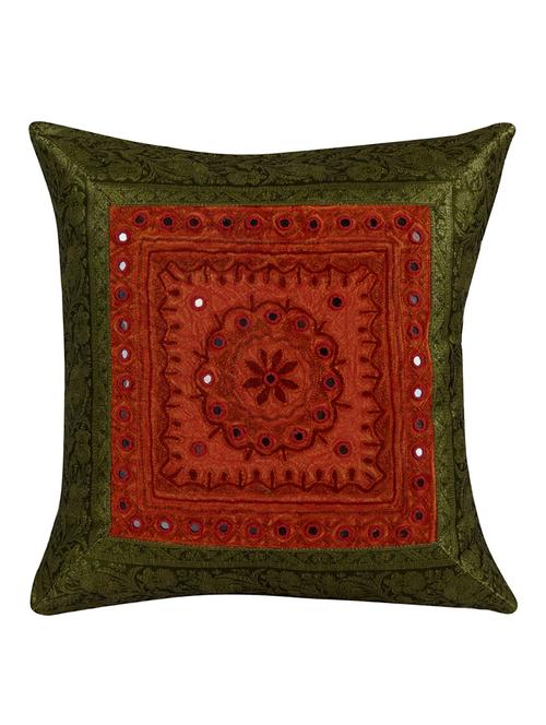 rajrang kantha work single pcs. cotton patch work cushion cover - 13435202 - Very Small Image - 1