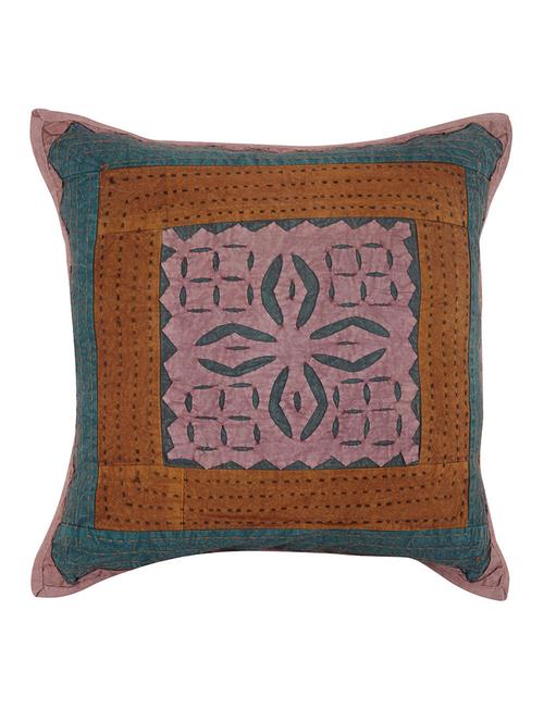 rajrang patch work single pcs. cotton cushion cover - 13435228 - Very Small Image - 1
