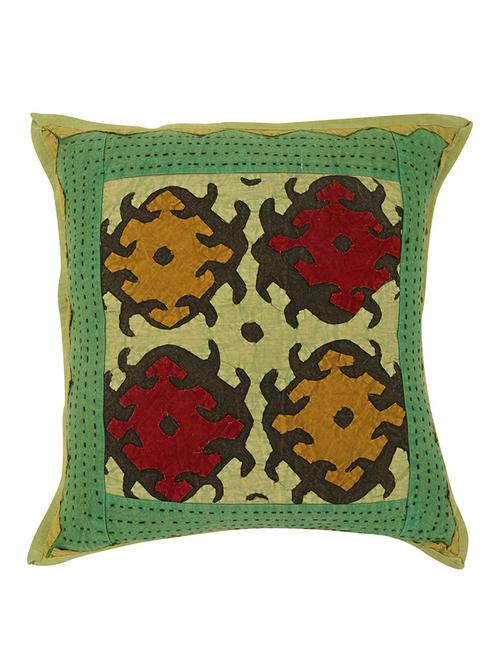 rajrang kantha work single pcs. cotton patch work cushion cover - 13435257 - Very Small Image - 1