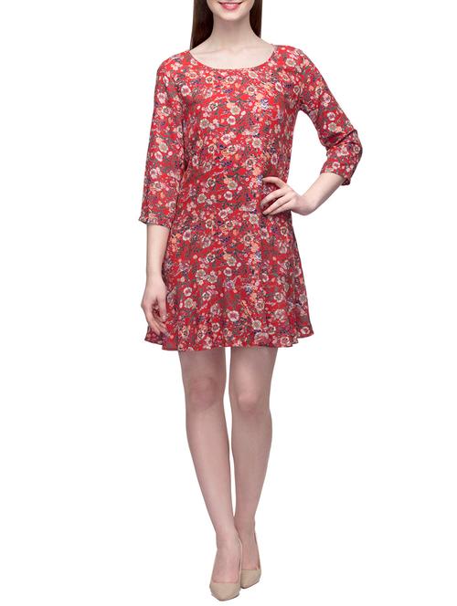 red a-line dress - 13435442 - Very Small Image - 1