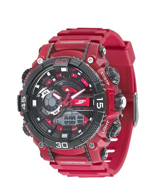 sonata xtreme gear black dial watch for men-77070pp02 - 13437179 - Very Small Image - 1