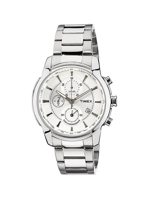timex e-class silver dial men's watch - tw000y500 - 13437240 - Very Small Image - 1