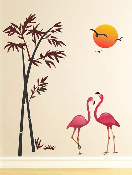 impression wall swanns on beach side wall stickers - 13437730 - Very Small Image - 1