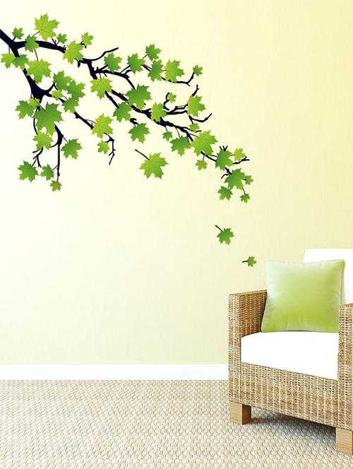 impression wall green flowers wall stickers - 13437733 - Very Small Image - 1