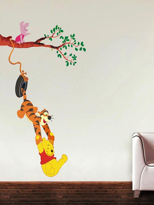 impression wall tiger playing wall stickers - 13437739 - Very Small Image - 1