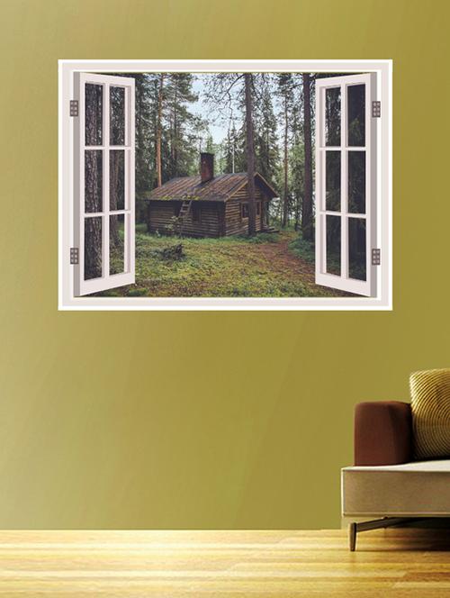 impression wall window illusion sticker - 13437749 - Very Small Image - 1