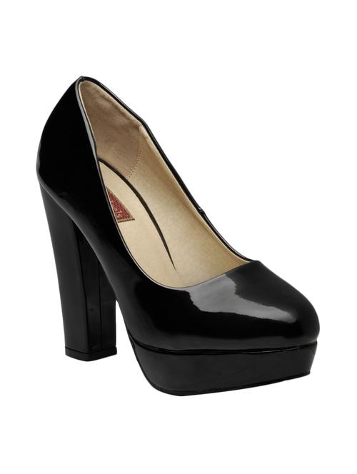 black patent leather platforms pumps - 13437840 - Very Small Image - 1