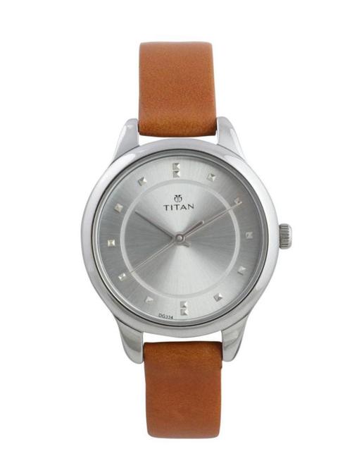 titan analog tan watch for women 2481sl06 - 13438153 - Very Small Image - 1