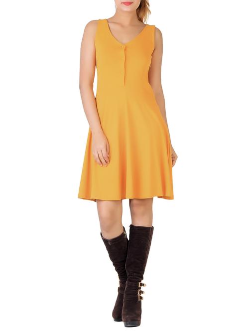 yellow lycra dress - 13441461 - Very Small Image - 1