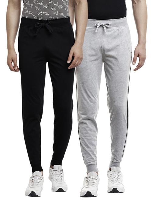 multi colored set of 2 cotton track pant - 13443018 - Very Small Image - 1
