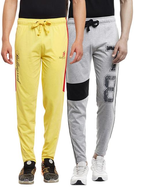 multi colored set of 2 cotton track pant - 13443048 - Very Small Image - 1