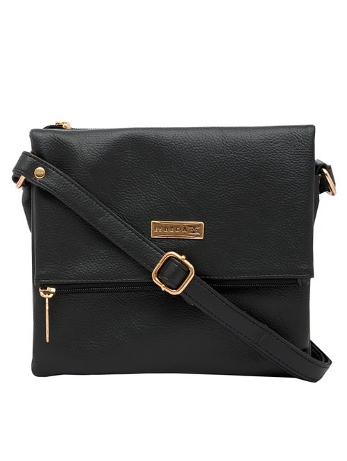 black leatherette sling bag - 13443691 - Very Small Image - 1