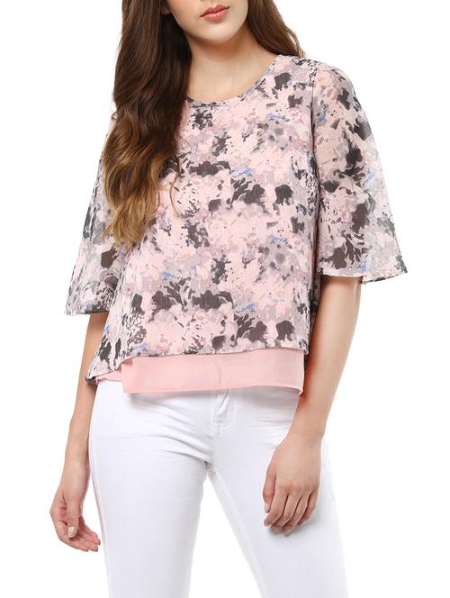 bell sleeved overlay top - 13447239 - Very Small Image - 1