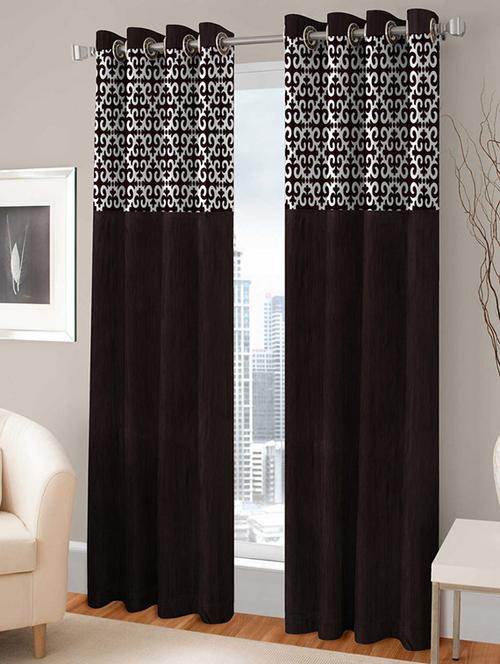 trendz home furnishing flock patch curtains (set of 2) - 13447546 - Very Small Image - 1