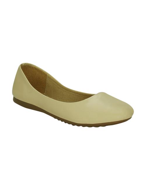 beige leatherette slip on ballerina - 13451249 - Very Small Image - 1