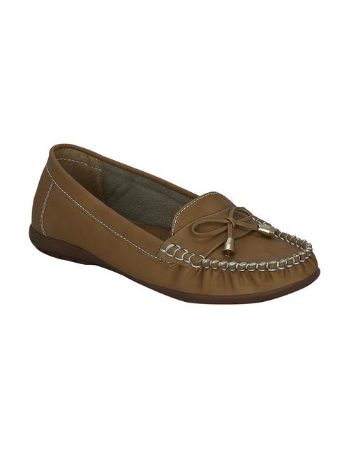beige pu slip on loafers - 13451308 - Very Small Image - 1