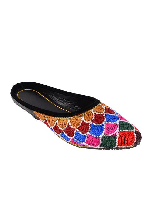 multi colored embroidered jutis - 13454197 - Very Small Image - 1