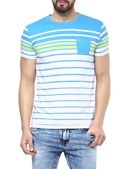 blue cotton pocket t-shirt - 13454909 - Very Small Image - 1