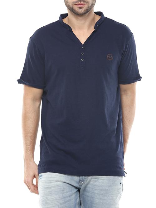 blue cotton t-shirt - 13454945 - Very Small Image - 1