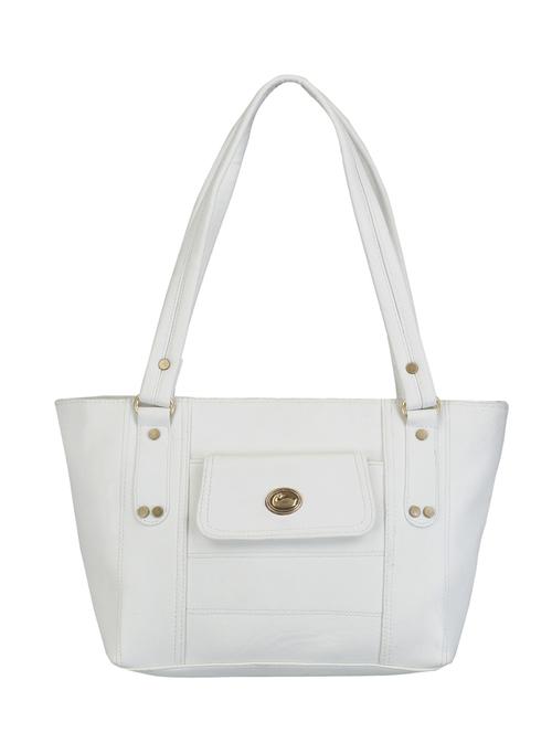white leatherette handbag - 13455285 - Very Small Image - 1