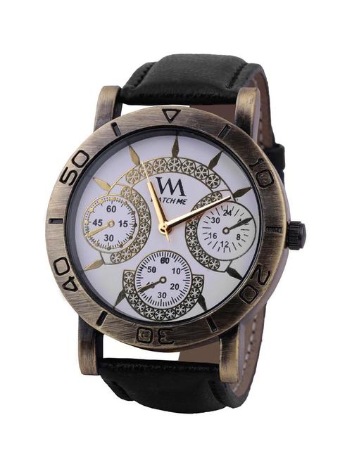 watch me white men genuine leather swiss wrist watch watch me-093-wx - 13459310 - Very Small Image - 1