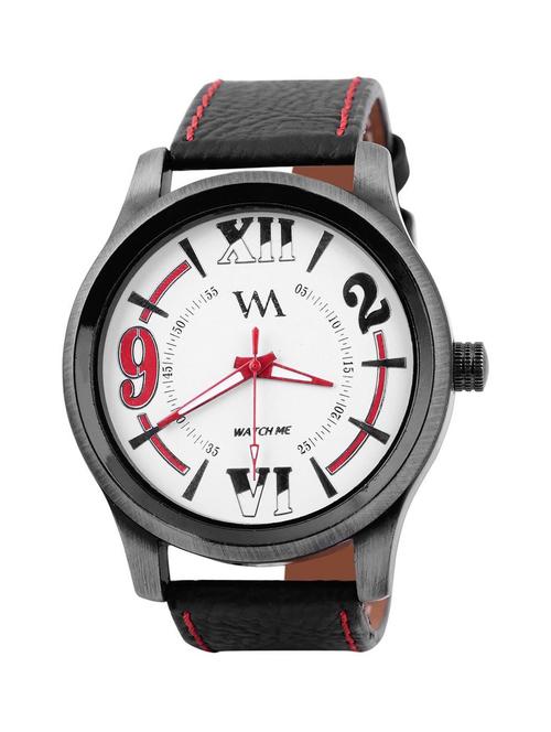 watch me white men genuine leather swiss wrist watch watch me-086-rx - 13459313 - Very Small Image - 1