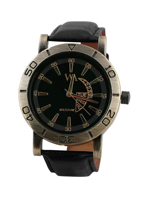 watch me black men genuine leather swiss wrist watch watch me-081-bx - 13459320 - Very Small Image - 1