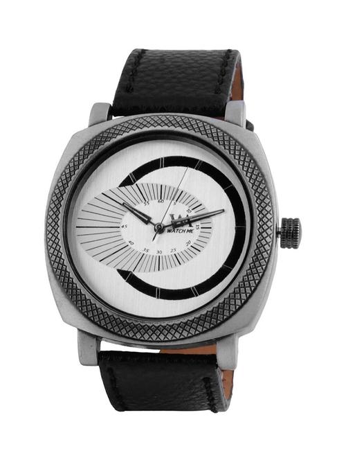 watch me white men genuine leather swiss wrist watch watch me-080-wx - 13459321 - Very Small Image - 1