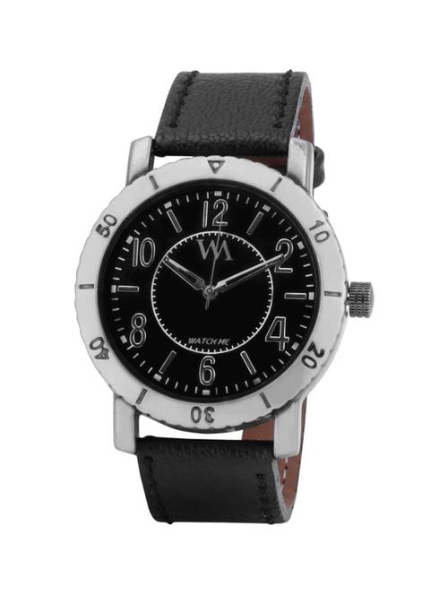 watch me black men genuine leather swiss wrist watch watch me-075-bx - 13459326 - Very Small Image - 1