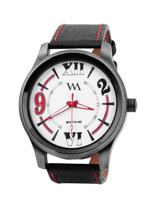 watch me white men genuine leather swiss wrist watch watch me-0086-rrx - 13459330 - Very Small Image - 1