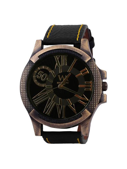 watch me black men genuine leather swiss wrist watch watch me-066-bbx - 13459335 - Very Small Image - 1