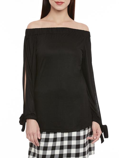black cotton top - 13460135 - Very Small Image - 1
