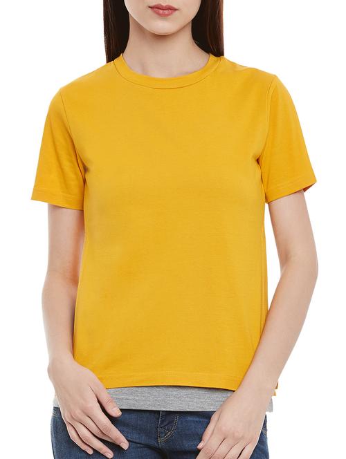 yellow cotton top - 13460147 - Very Small Image - 1