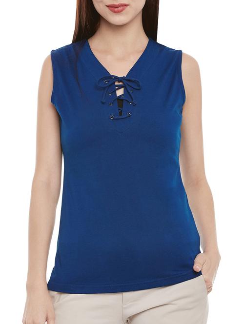 blue cotton top - 13460150 - Very Small Image - 1