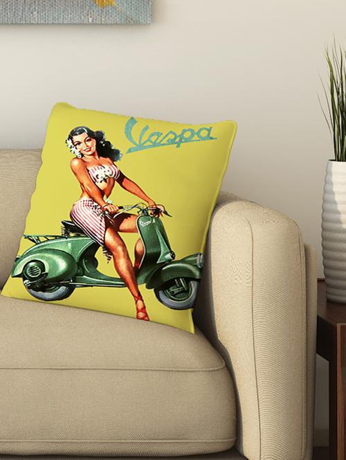 la verve digital printed cotton cushion cover - 13461945 - Very Small Image - 1