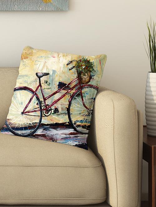 la verve digital printed cotton cushion cover - 13461950 - Very Small Image - 1