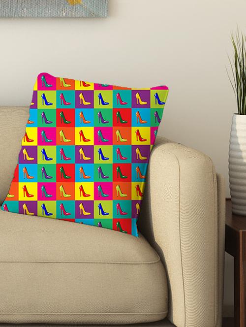 la verve digital printed cotton cushion cover - 13461959 - Very Small Image - 1