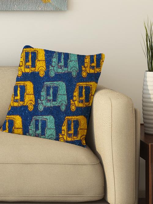la verve digital printed cotton cushion cover - 13461982 - Very Small Image - 1