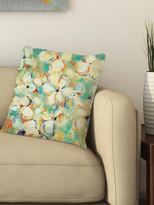 la verve digital printed cotton cushion cover - 13461986 - Very Small Image - 1