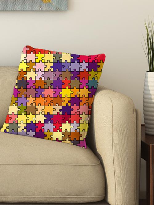 la verve digital printed cotton cushion cover - 13461998 - Very Small Image - 1
