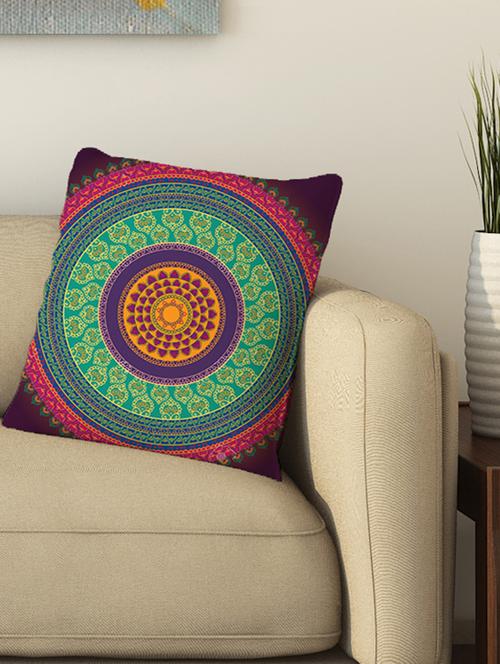 la verve digital printed cotton cushion cover - 13462018 - Very Small Image - 1