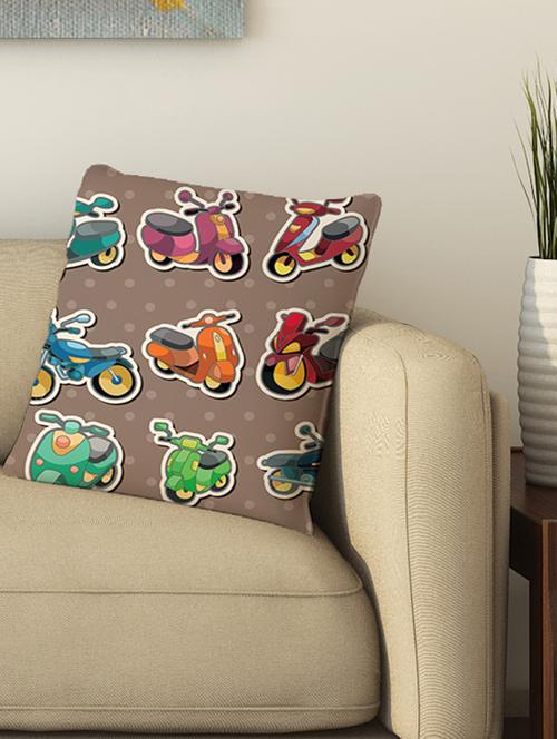 la verve digital printed cotton cushion cover - 13462019 - Very Small Image - 1